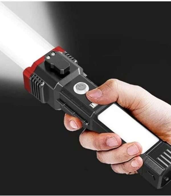 bing bazaar Multifunctional Rechargeable LED Torch Light