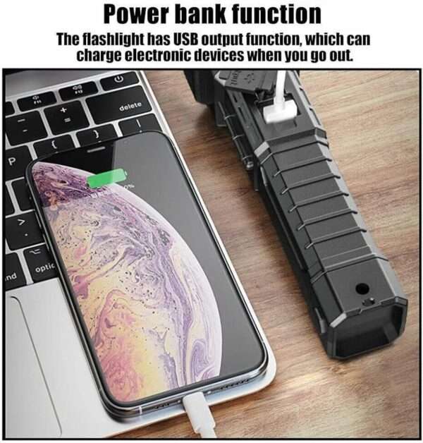 bing bazaar Multifunctional Rechargeable LED Torch Light