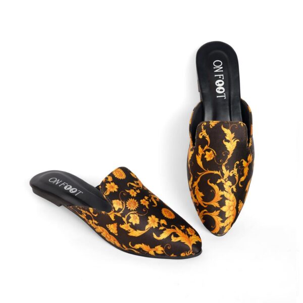 Fabric Fancy Mules