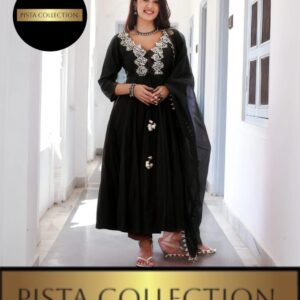 Embroidered Maxi Suit