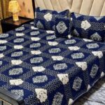 Velvet Jacquard Double Bedsheet Set