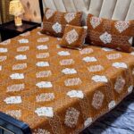 Velvet Jacquard Double Bedsheet Set