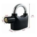 Black Steel Pedal Lock