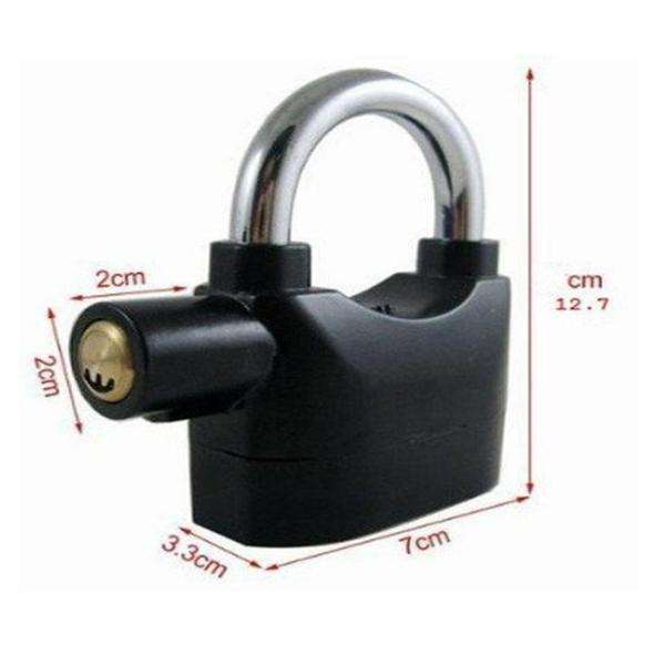 Black Steel Pedal Lock