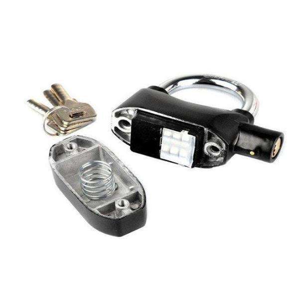 Black Steel Pedal Lock