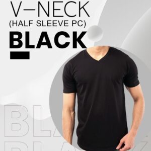 Cotton Plain V Neck T-Shirt