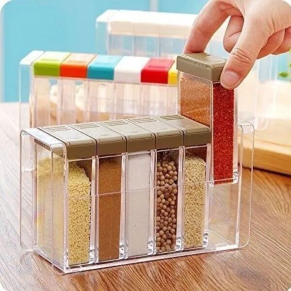 Transparent Spice Jar Set