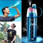 Easy to Carry School office Sports Summer Spray Water Bottle