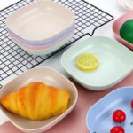 Kitchen Accessories Square Plastic Dinner Plate Set