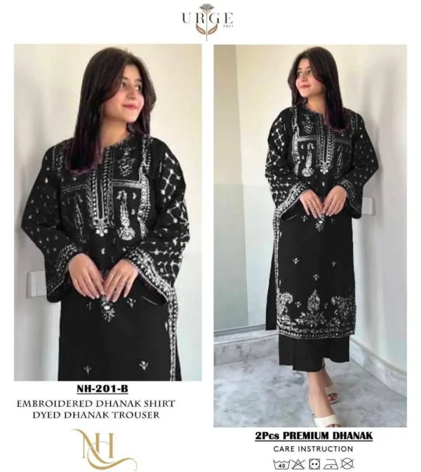 Unstitched Embroidered Suit