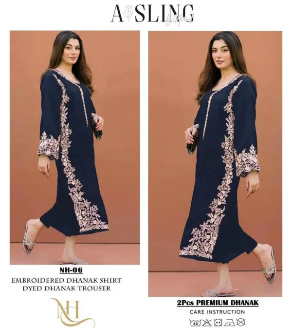 Unstitched Embroidered Suit