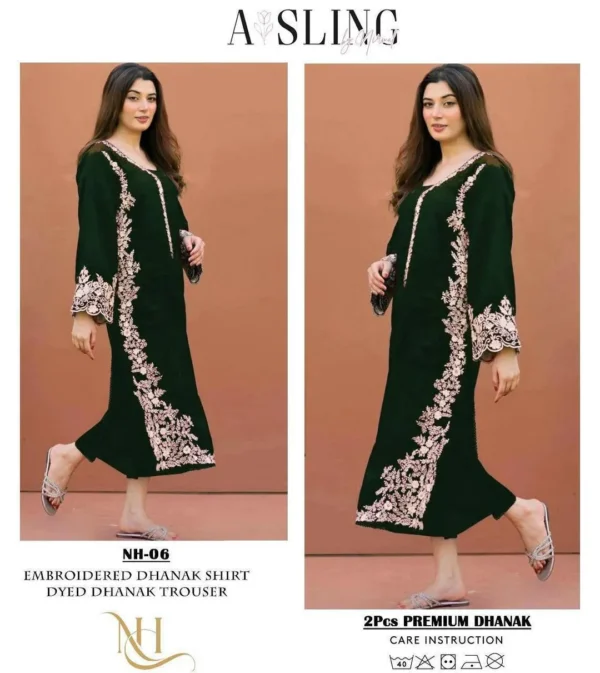 Unstitched Embroidered Suit