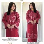 Unstitched Embroidered Suit