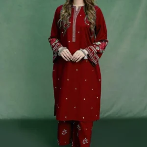 Unstitched Embroidered Suit