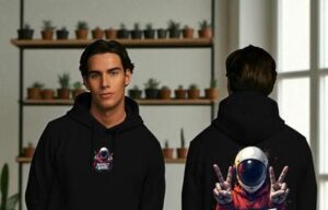 1 Pc Men's Fleece Printed Hoodie