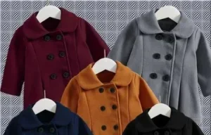 1 Pc Girl's Fleece Plain Jacket