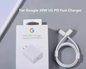 Origional Google Pixel 30W Usb C Adopter for All Google Pixel Mobile with Repid Charging Message