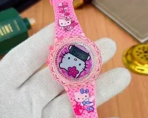 Beautiful Digital Printed Watch for Girls - 1 Pc