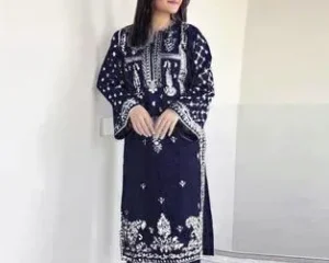 2 Pcs Women's Unstitched Embroidered Suit