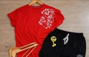 2 Pcs Lion Printed Men's Polyester Track Suit 2026