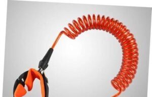 Kids Anti-Lost Wrist Straps 5Pcs Orange Coiled Safety Strap