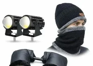 2 Pcs Durable Metal Handle Light