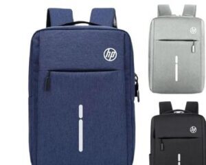 HP Laptop Backpack Blue Gray Black 15" Durable Polyester