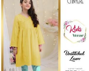 Girls Lawn Embroidered Unstitched Suit