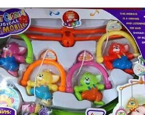 Baby Musical Crib Multicolor Wind Up 0-24M