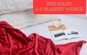 Fleece AC Blanket Red Double Bed