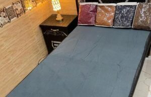 Single Bed Cotton Fitted Sheet Plain Elastic